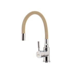 Baterie chiuveta independenta Corin cu cioc flexibil bej