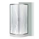 Cabină de duș semirotundă