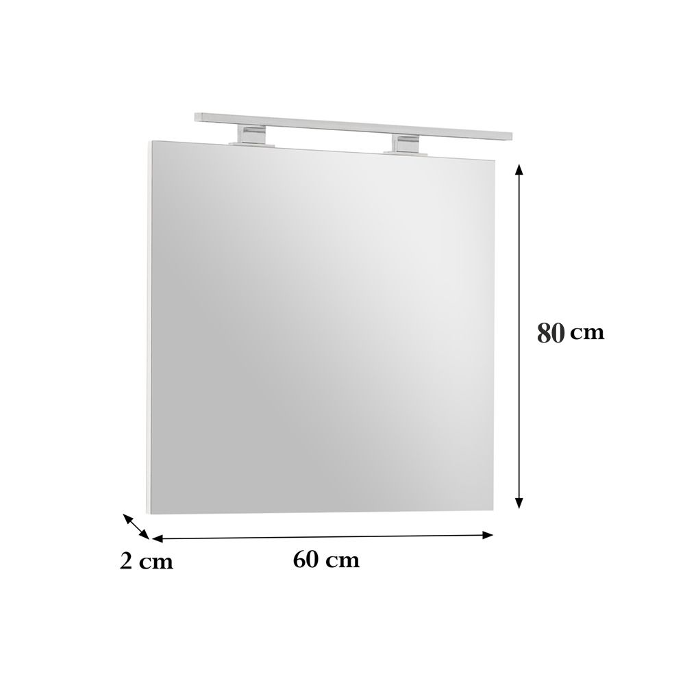 Dimensiunea oglinzii Cube 60